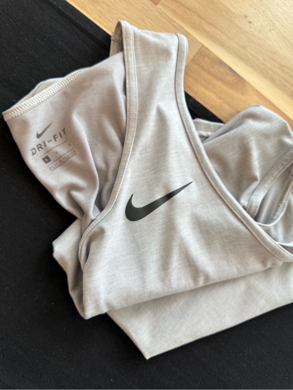 Nike Light Gray Dri-FIT Athletic Tank Top - Men’s Size Large